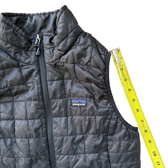 Patagonia Nano Puff Vest Womens Small Black Quilted PrimaLoft Full Zip 84246 - Picture 8 of 9